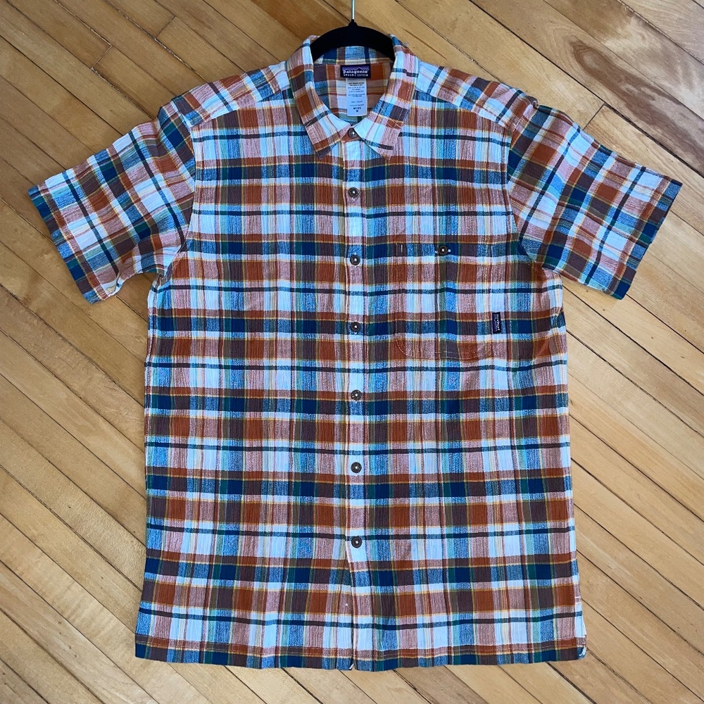 Patagonia Men's A/C Organic Cotton Open Weave Button Front Camp Cabana Shirt